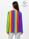 Лонгслив женский. Хлопок / Color gradient