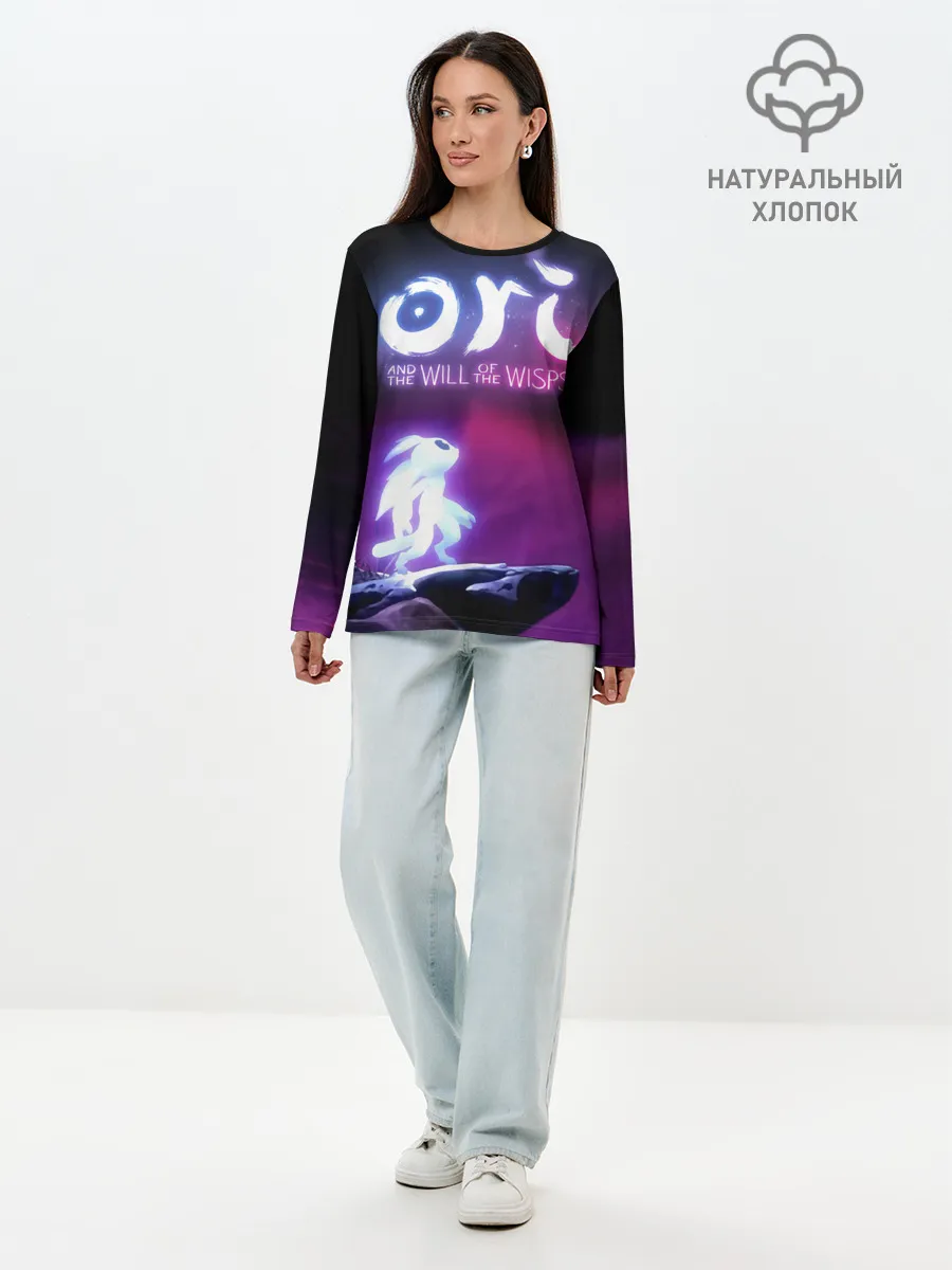 Лонгслив женский. Хлопок / Ori and the Will of the Wisps