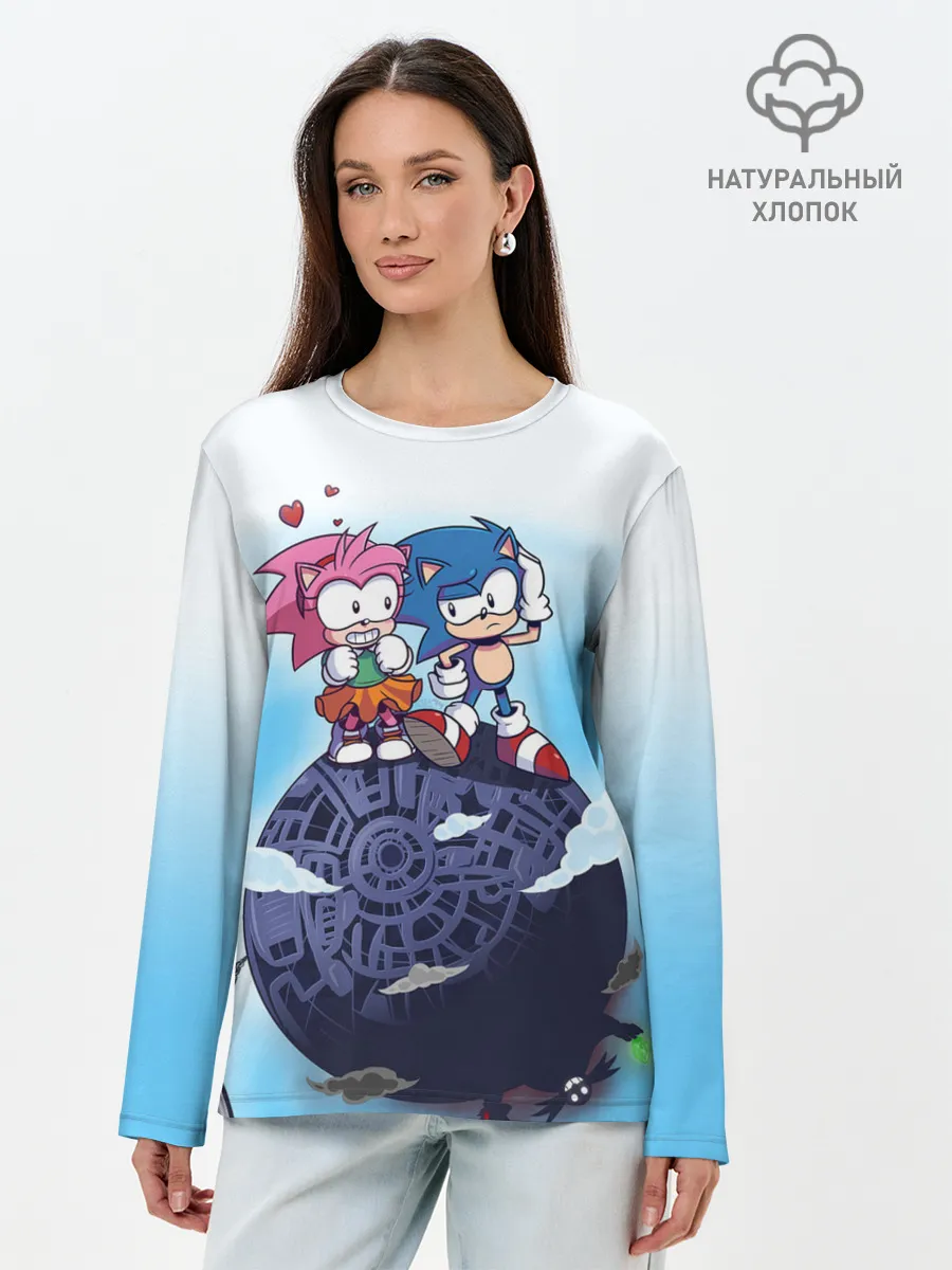 Лонгслив женский. Хлопок / SONIC | AMY ROSE