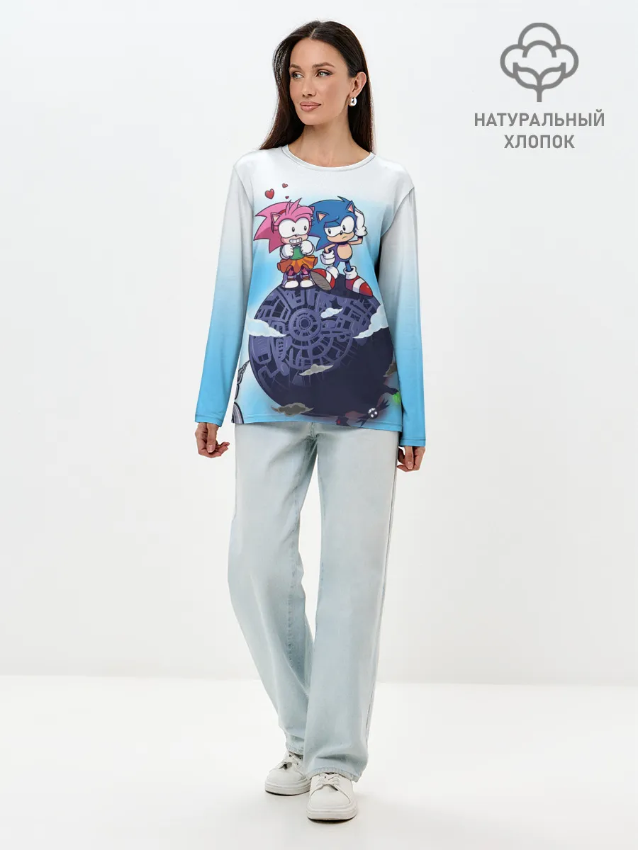 Лонгслив женский. Хлопок / SONIC | AMY ROSE