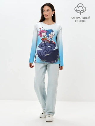 Лонгслив женский. Хлопок / SONIC | AMY ROSE