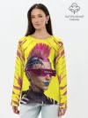 Лонгслив женский. Хлопок / CYBERPUNK 2077 | КИБЕРПАНК