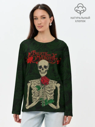 Лонгслив женский. Хлопок / Bullet For My Valentine