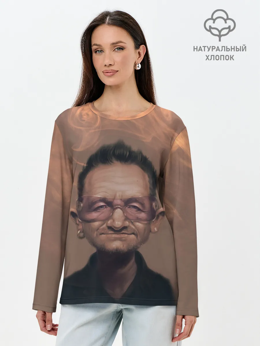 Лонгслив женский. Хлопок / БОНО | U2 | Ю ТУ