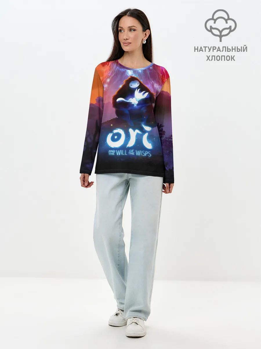 Лонгслив женский. Хлопок / Ori and the Will of the Wisps