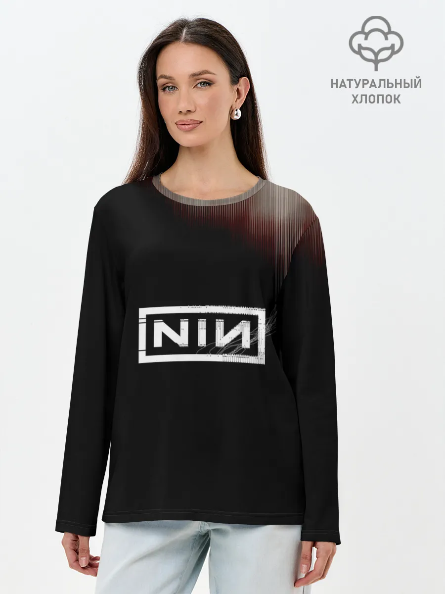 Лонгслив женский. Хлопок / Cyber NIN