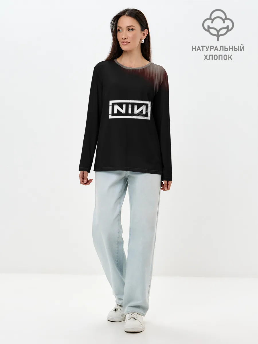 Лонгслив женский. Хлопок / Cyber NIN