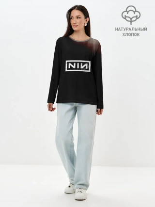 Лонгслив женский. Хлопок / Cyber NIN