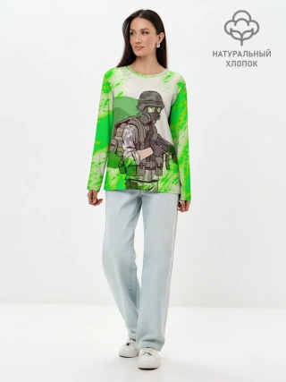 Лонгслив женский. Хлопок / Opposing Force | HL