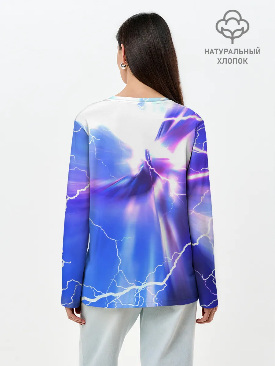 Лонгслив женский. Хлопок / CYBERPUNK 2077 | КИБЕРПАНК