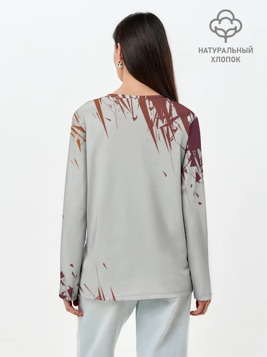 Лонгслив женский. Хлопок / КИАНУ РИВЗ | КИБЕРПАНК