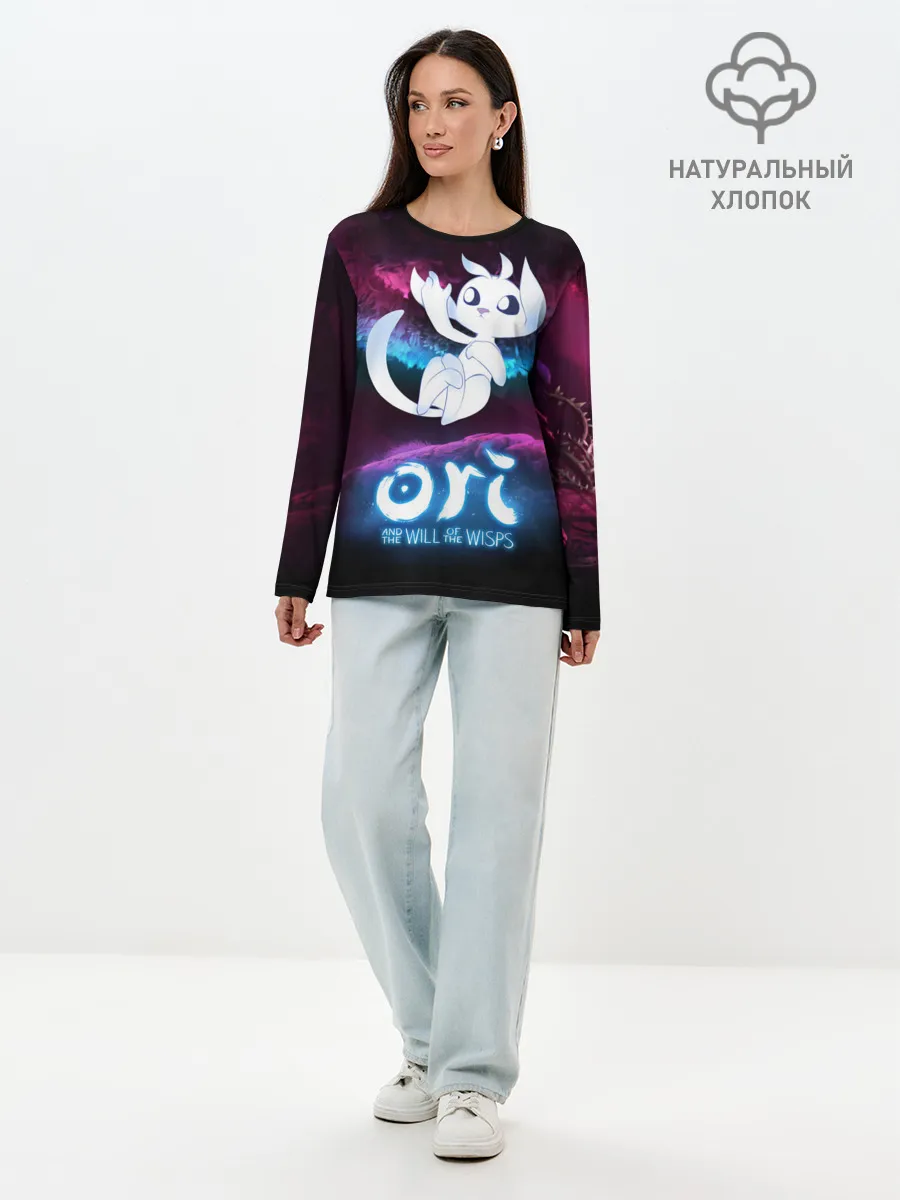 Лонгслив женский. Хлопок / Ori and the Will of the Wisps