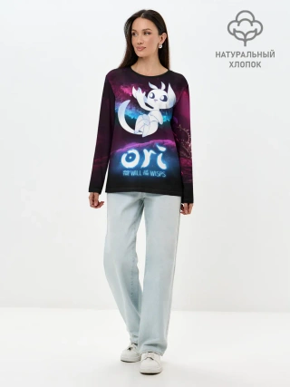 Лонгслив женский. Хлопок / Ori and the Will of the Wisps