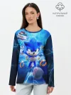 Лонгслив женский. Хлопок / SONIC | СИНИЙ ЁЖ