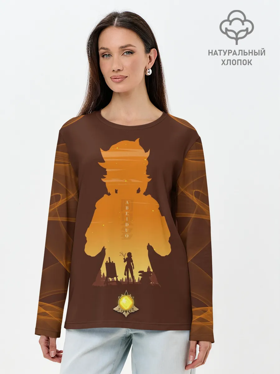 Лонгслив женский. Хлопок / АЛЬБЕДО | ALBEDO | GENSHIN