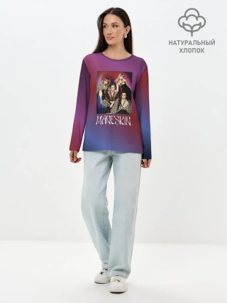 Лонгслив женский. Хлопок / Maneskin forever