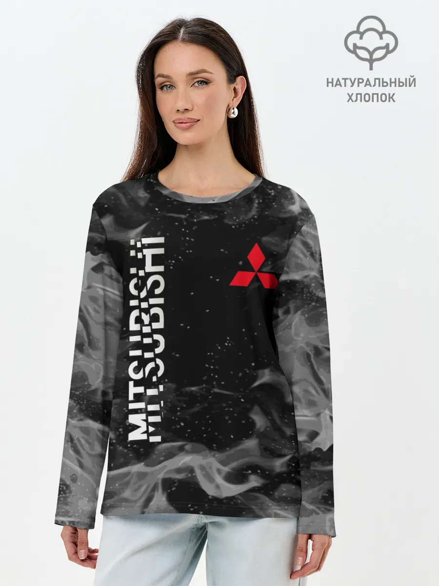 Лонгслив женский. Хлопок / MITSUBISHI | ОГОНЬ