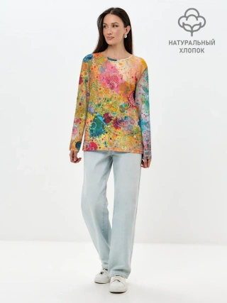 Лонгслив женский. Хлопок / Мои эмоции