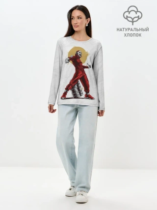 Лонгслив женский. Хлопок / JOES JORDISON | SLIPKNOT | СЛИПКНОТ