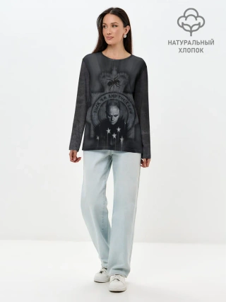 Лонгслив женский. Хлопок / FLINT | THE PRODIGY | ПРОДИДЖИ