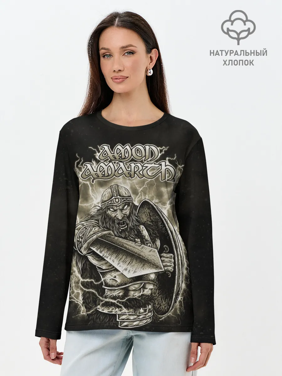 Лонгслив женский. Хлопок / Amon Amarth