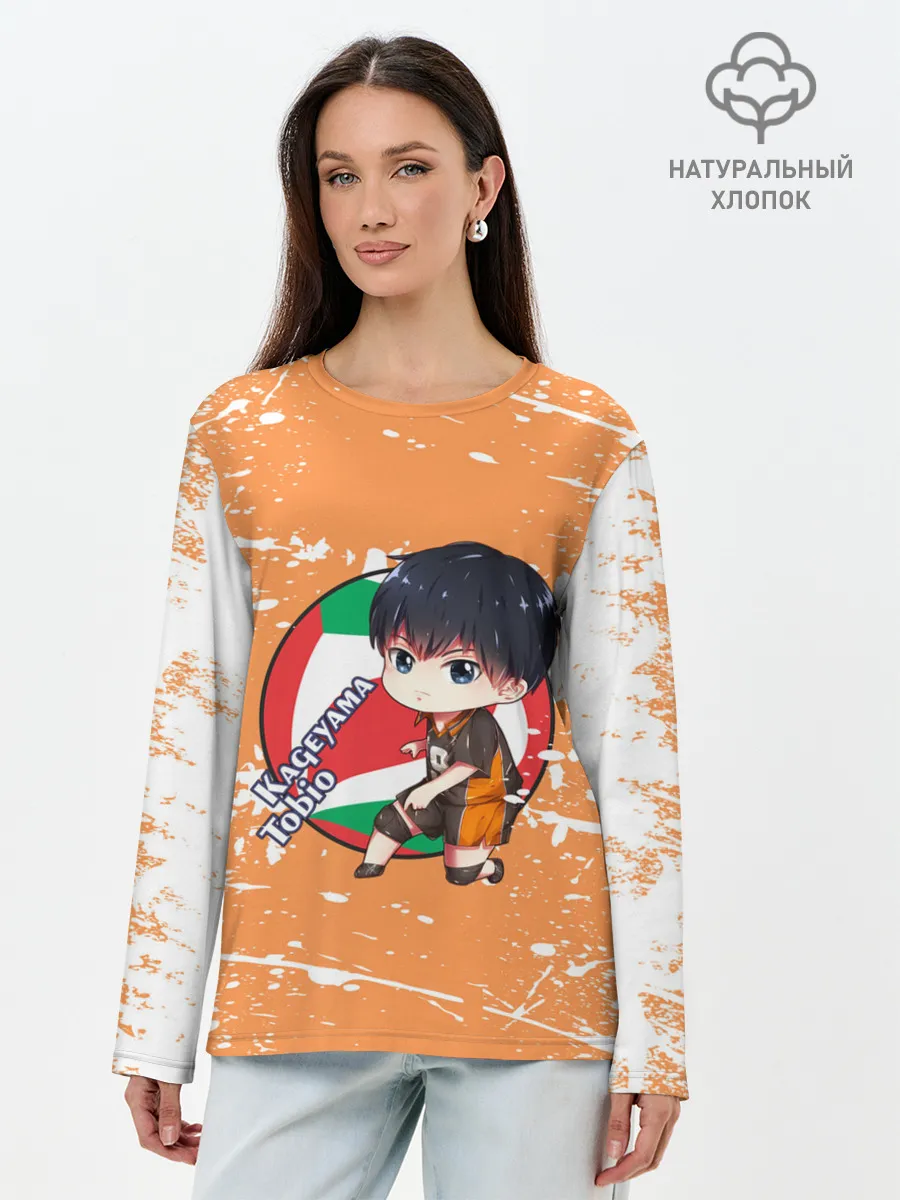 Лонгслив женский. Хлопок / Kageyama tobio | Haikyu