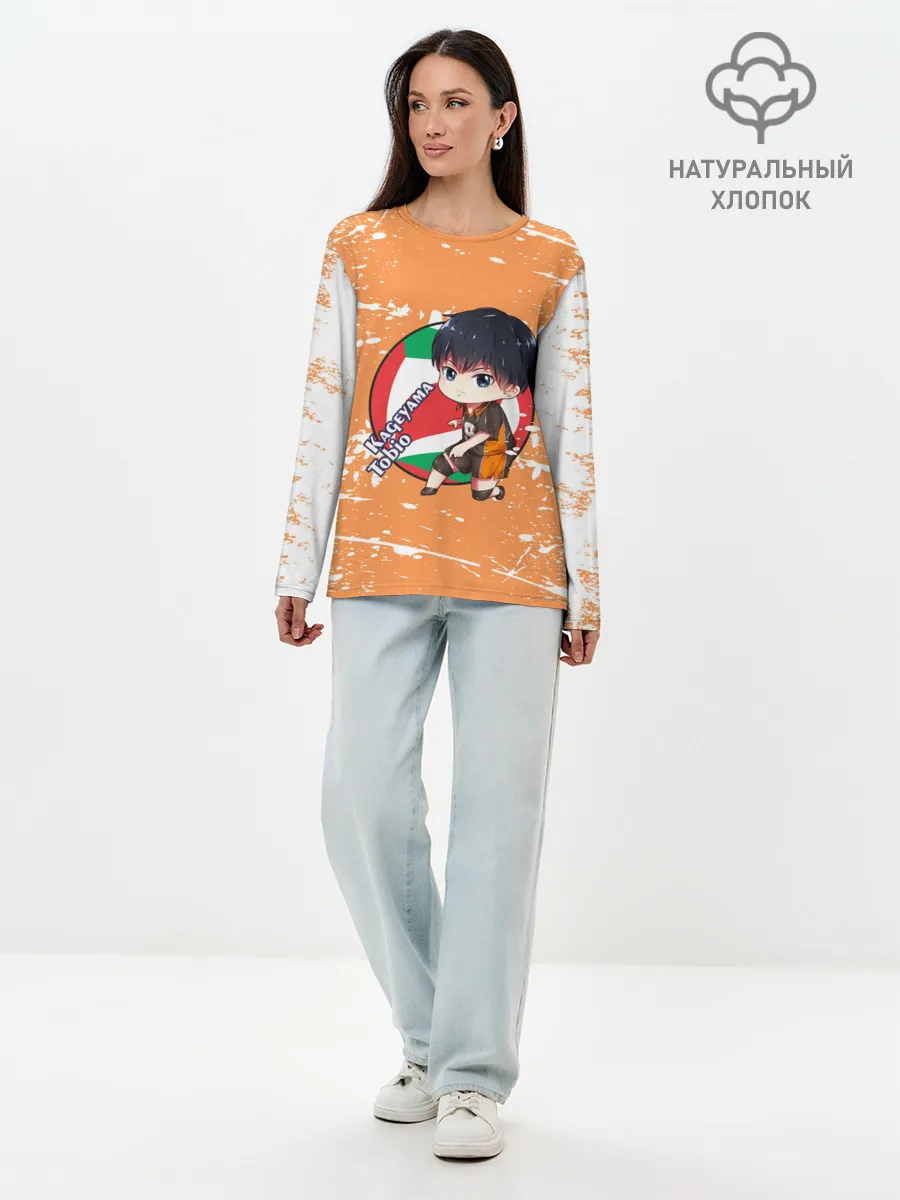 Лонгслив женский. Хлопок / Kageyama tobio | Haikyu
