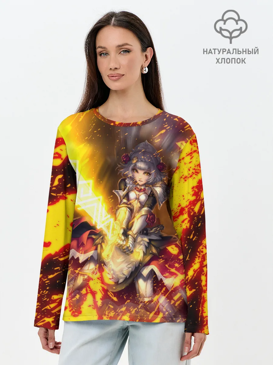 Лонгслив женский. Хлопок / Ноэлль | Noelle