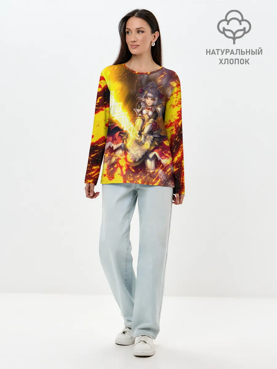 Лонгслив женский. Хлопок / Ноэлль | Noelle