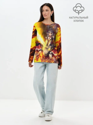 Лонгслив женский. Хлопок / Ноэлль | Noelle