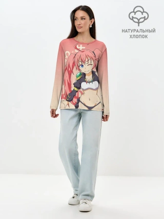 Лонгслив женский. Хлопок / TenSura, Милим