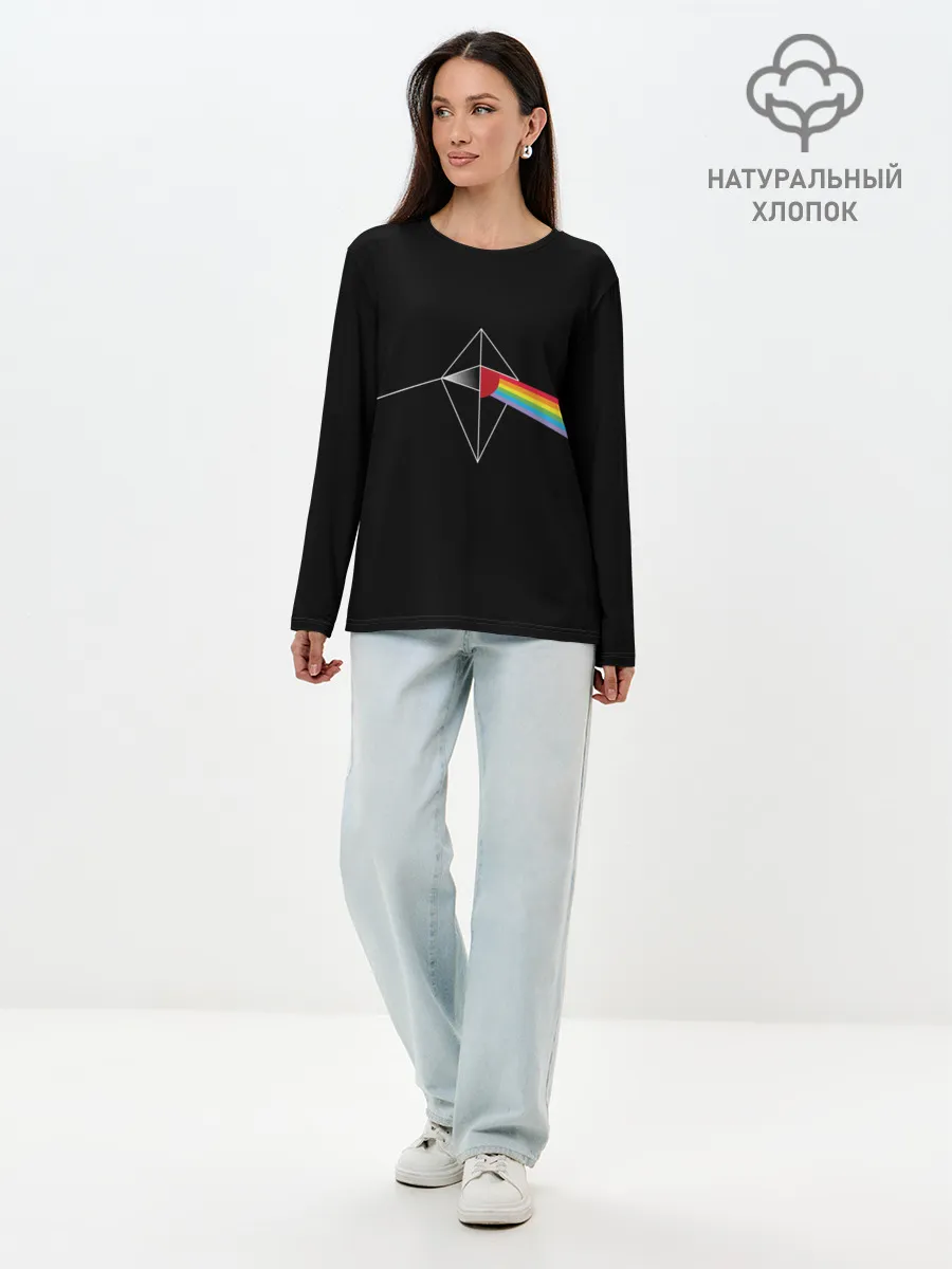 Лонгслив женский. Хлопок / No mens sky x Pink Floyd