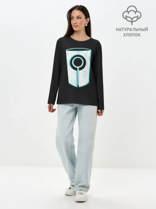 Лонгслив женский. Хлопок / Новые знания