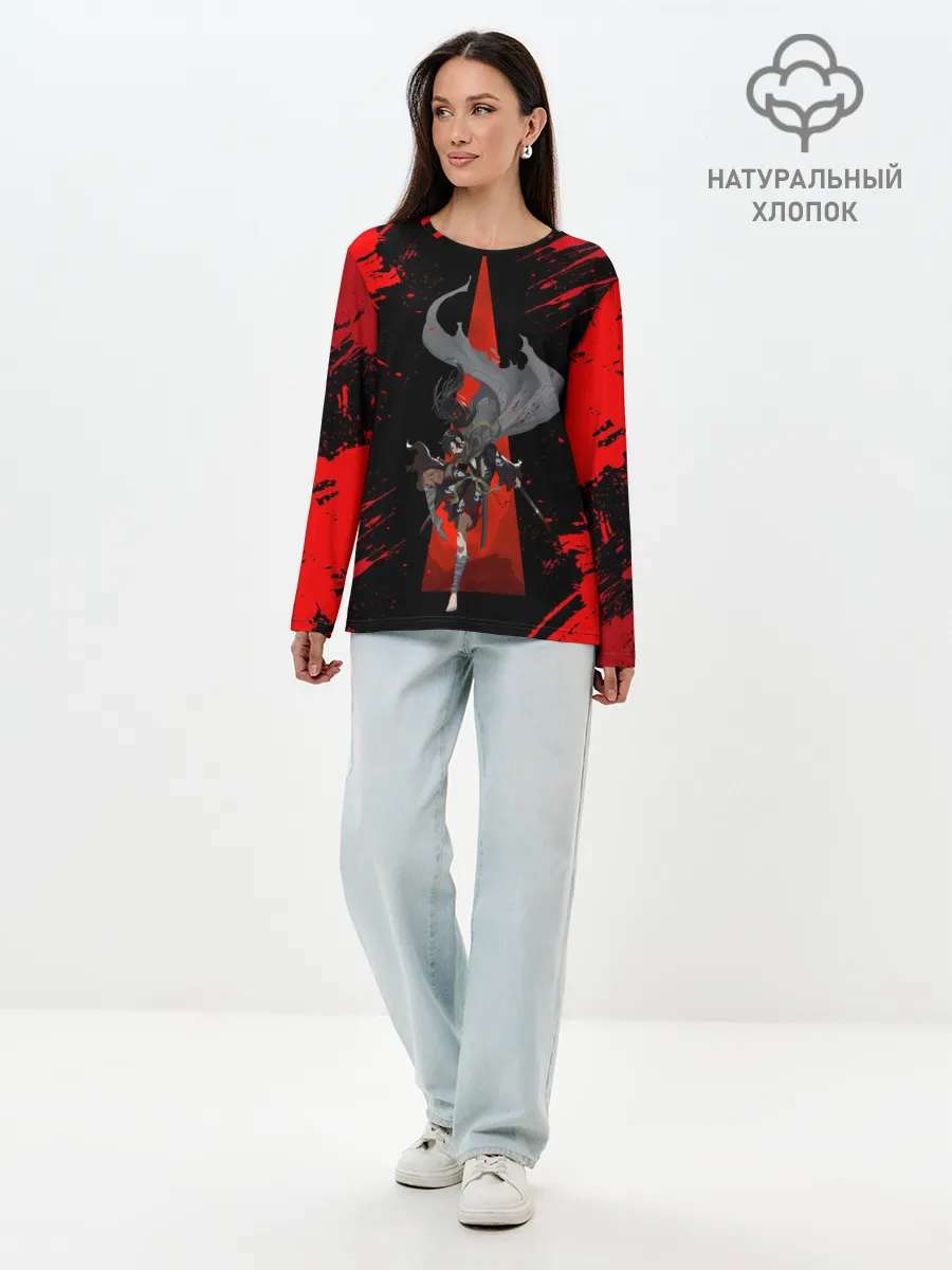Лонгслив женский. Хлопок / Хяккимару | Dororo | Дороро