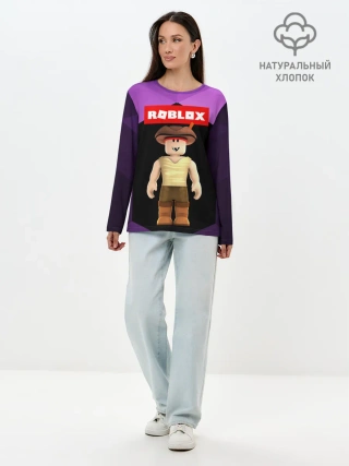 Лонгслив женский. Хлопок / ROBLOX | РОБЛОКС