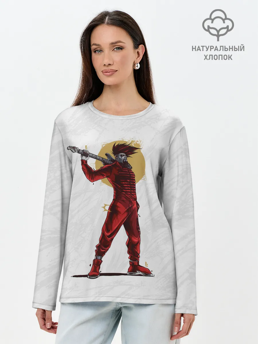 Лонгслив женский. Хлопок / MICK THOMSON | SLIPKNOT | СЛИПКНОТ