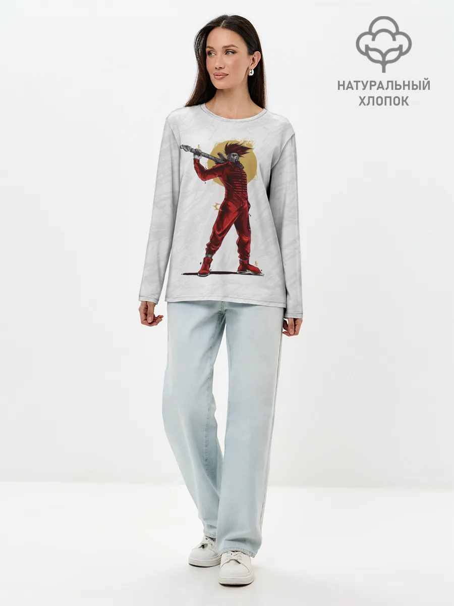 Лонгслив женский. Хлопок / MICK THOMSON | SLIPKNOT | СЛИПКНОТ