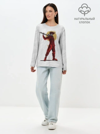 Лонгслив женский. Хлопок / MICK THOMSON | SLIPKNOT | СЛИПКНОТ