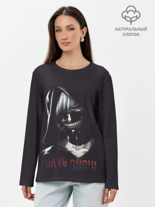 Лонгслив женский. Хлопок / Токийский Гуль
