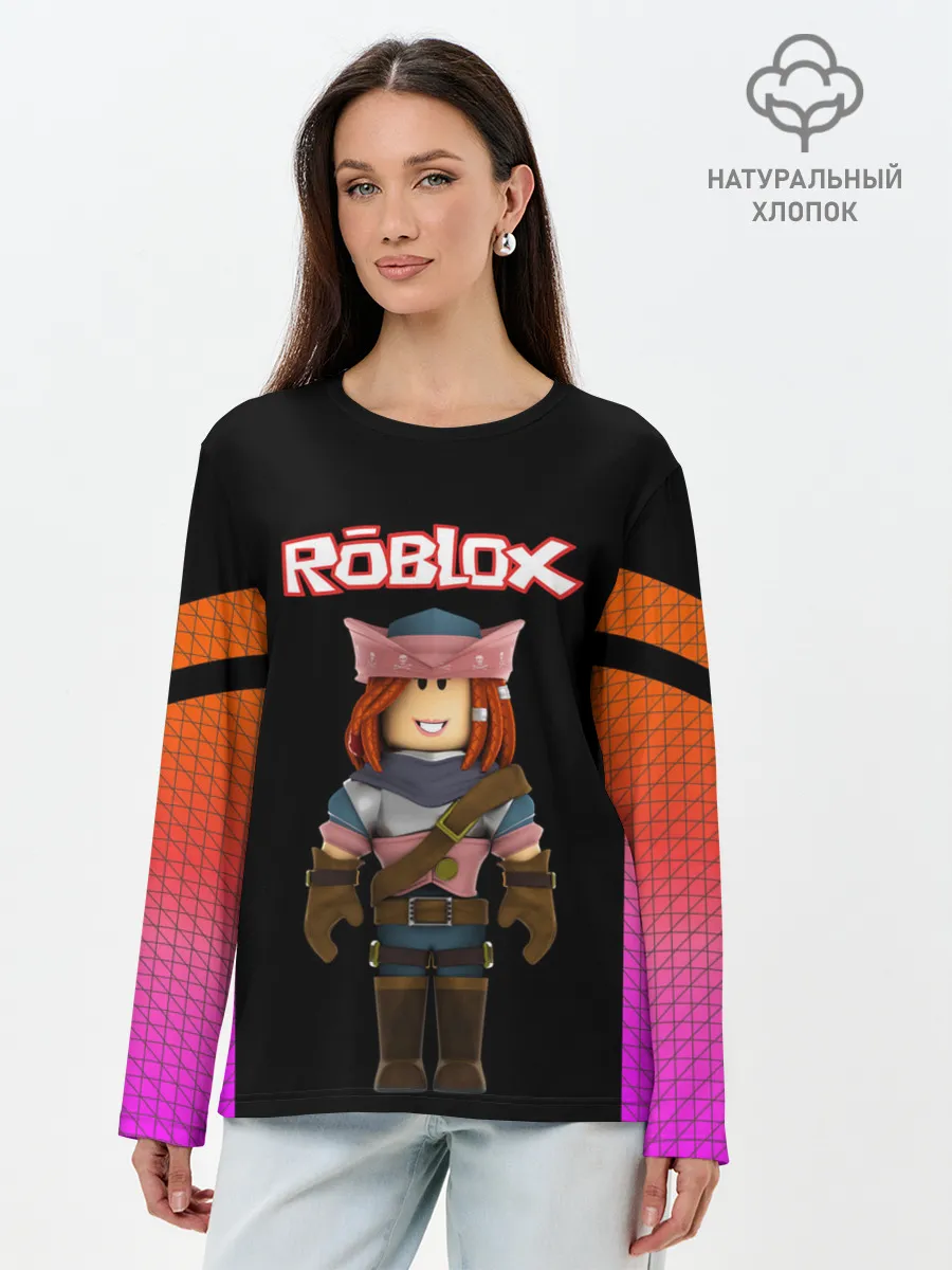 Лонгслив женский. Хлопок / ROBLOX | РОБЛОКС
