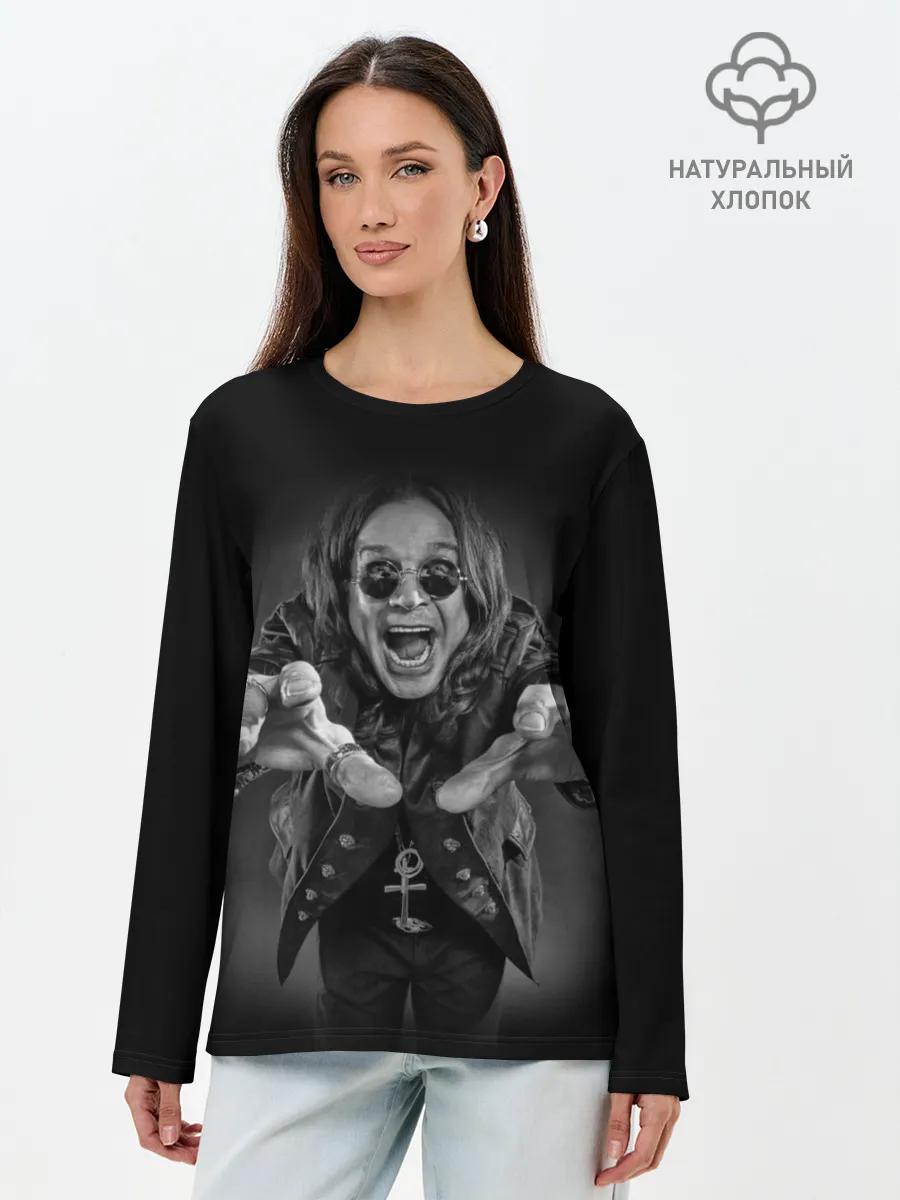 Лонгслив женский. Хлопок / OZZY OSBOURNE