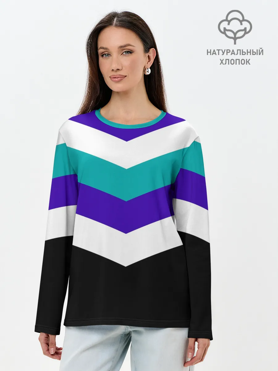 Лонгслив женский. Хлопок / Минимализм