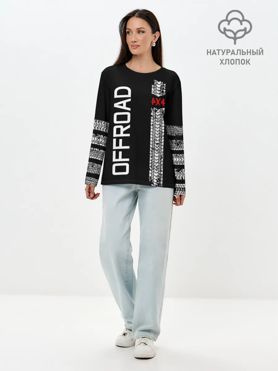 Лонгслив женский. Хлопок / 4x4
