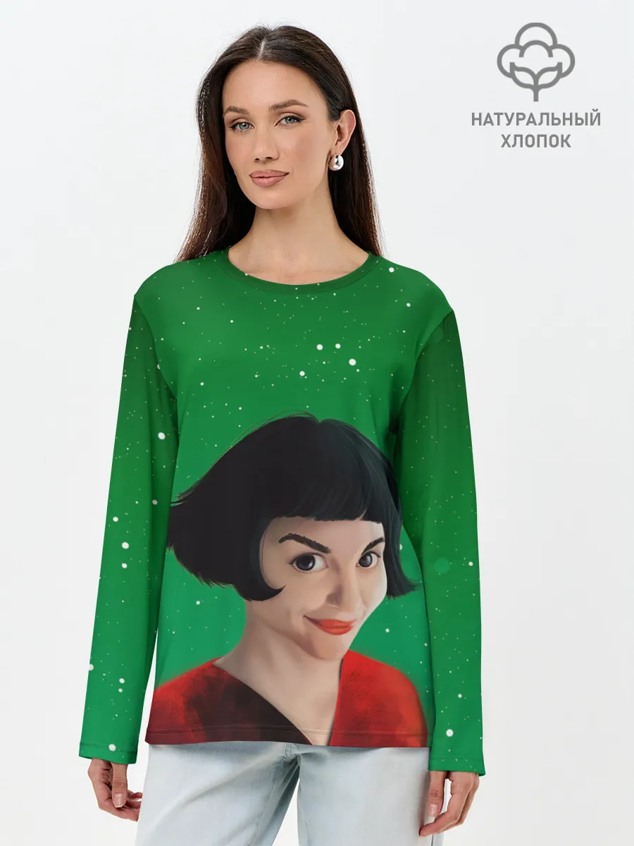 Лонгслив женский. Хлопок / Амели | Amelie