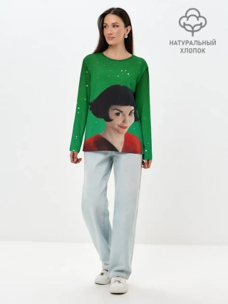 Лонгслив женский. Хлопок / Амели | Amelie