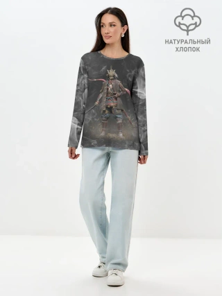 Лонгслив женский. Хлопок / Warrior | Sekiro shadows die twice