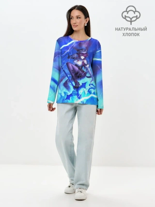 Лонгслив женский. Хлопок / Rosaria | Genshin Impact