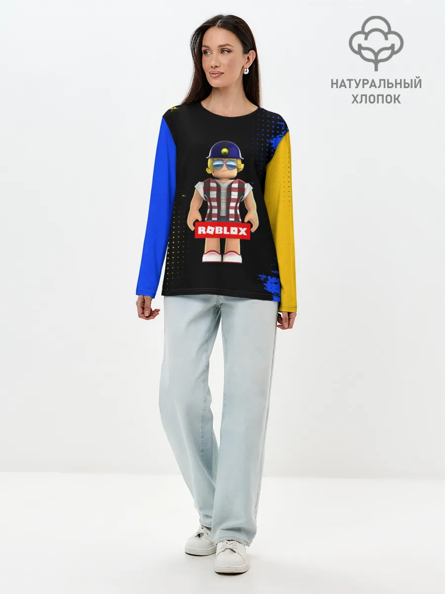 Лонгслив женский. Хлопок / ROBLOX | РОБЛОКС