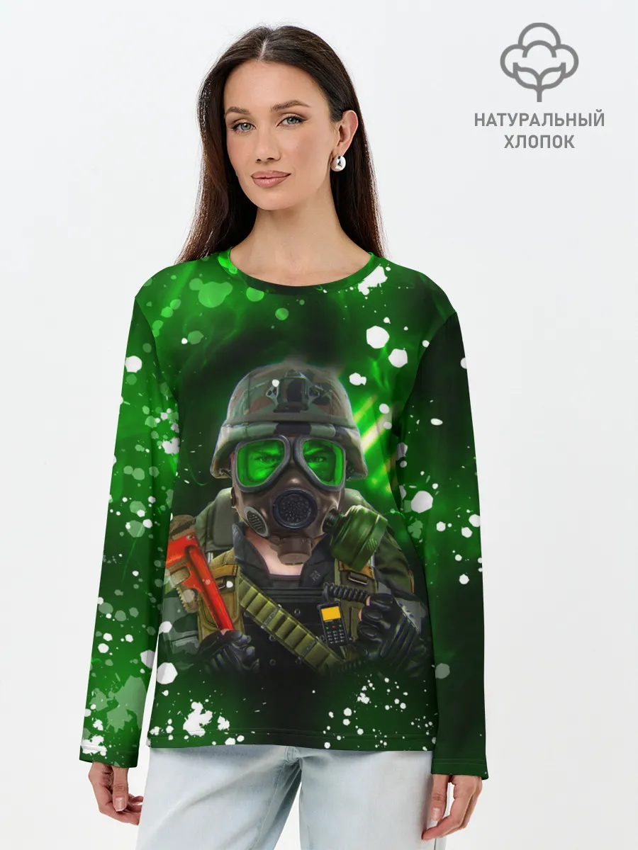 Лонгслив женский. Хлопок / Opposing Force | Адриан Шепард