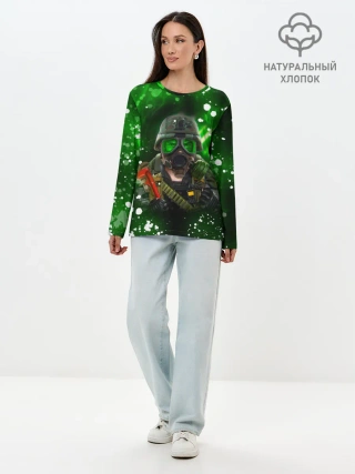 Лонгслив женский. Хлопок / Opposing Force | Адриан Шепард